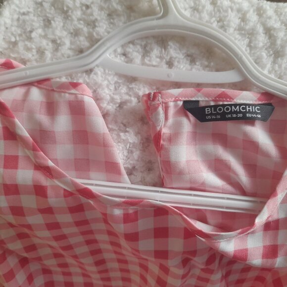 Pink/White Checked Barbiecore Sundress - Picture 3 of 4